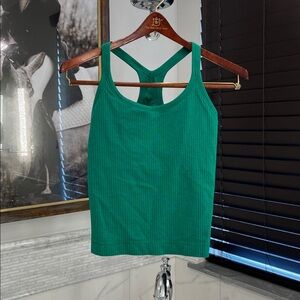 Lululemon NWT Ebb to Street Tank Top *Light Support, B/C Cup Raceway Green